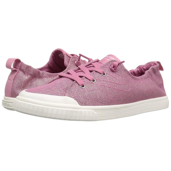Anthro Tretorn MEG4 Pink Shimmer Sneakers 7 & 7.5 - Picture 3 of 8